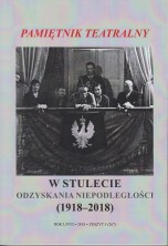 logo Pamiętnik Teatralny  2018/3. W stulecie odzyskania niepodległości (1918-2018)