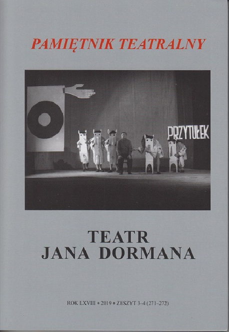 zdjęcie Pamiętnik Teatralny 2019/3-4. Teatr Jana Dormana