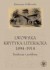 Lwowska krytyka literacka 1894-1914. Tendencje i problemy