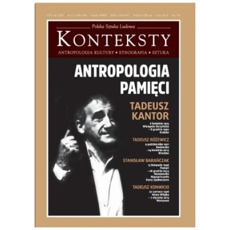 zdjęcie Konteksty nr 1-2/2015. Antropologia pamięci. Tadeusz Kantor