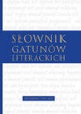 logo Słownik gatunków literackich