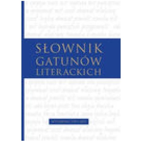 zdjęcie Słownik gatunków literackich