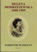 logo Pamiętnik Teatralny 2009 zeszyt 3-4. Helena Modrzejewska 1840-1909